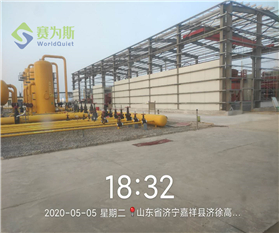 壓縮機組噪聲治理-中原油田河南濮陽文二聯增壓站降噪廠房