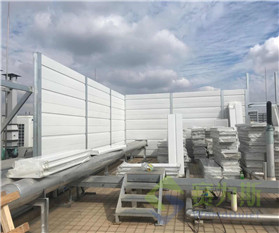 工程簡報丨上海華東師范屋面設備降噪二期聲屏障工程即將完工