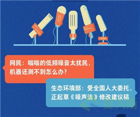 生態環境部受全國人大委托正起草修改《噪音法》