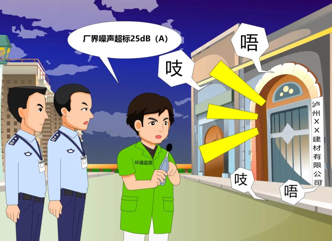 瀘州某某建材有限公司廠界環境噪聲超標案